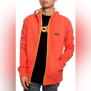 ICECREAM Block Head Hoodie in Deep Sea Coral Size Large